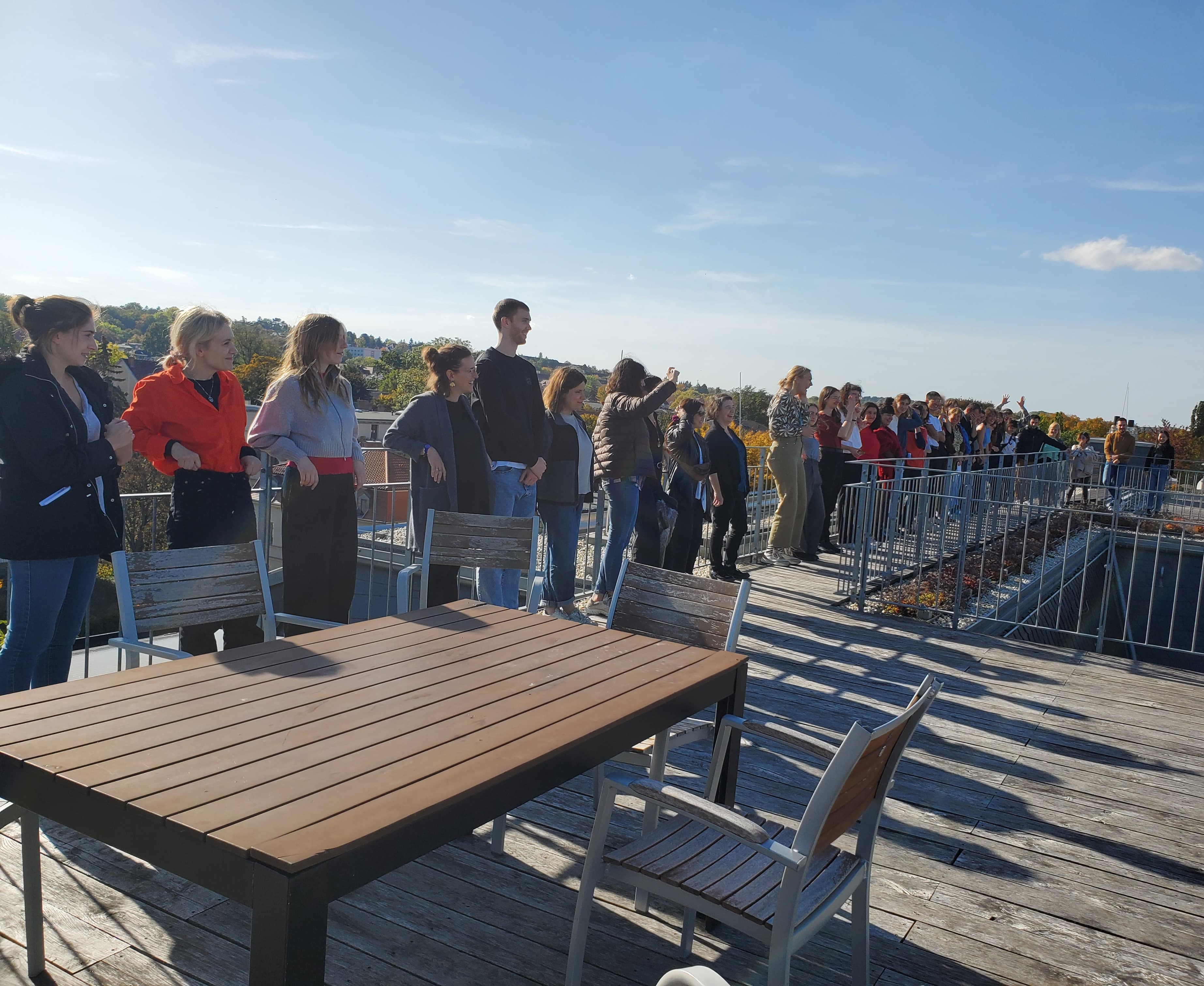 Icebreaker game at the beginning of the workshop